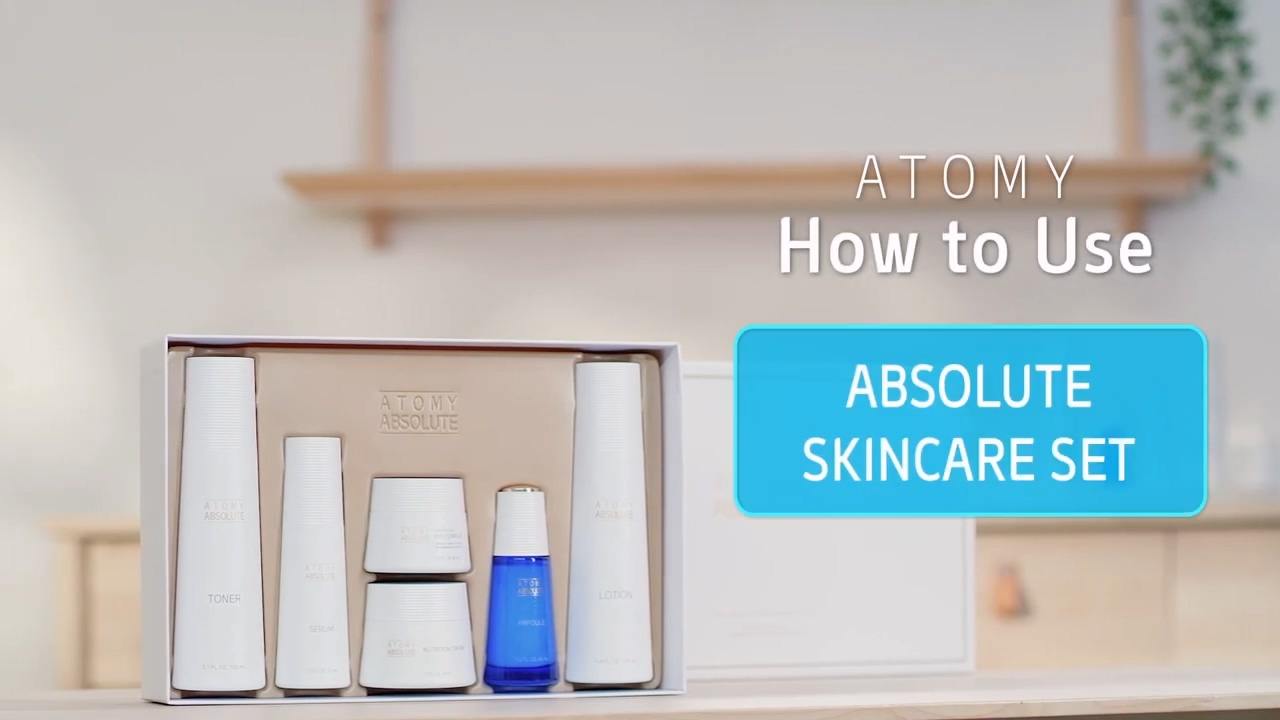 How To Use Atomy Product - Absolute Skincare Set introduction video